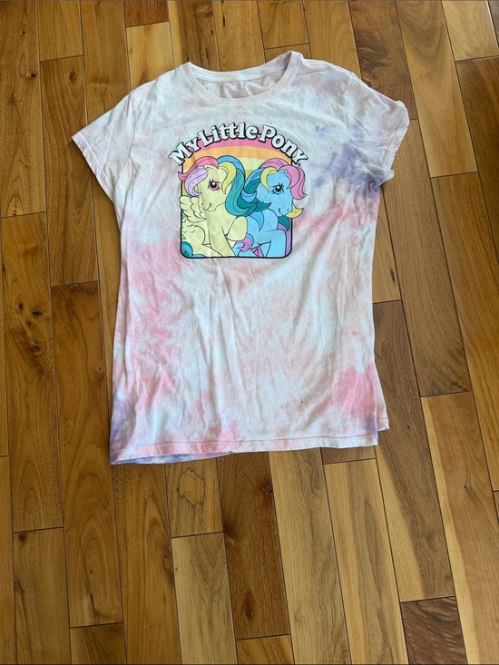 My Little Pony Tops - My Little Pony Pastel Tie-Dye Tee with Rainbow Ponies